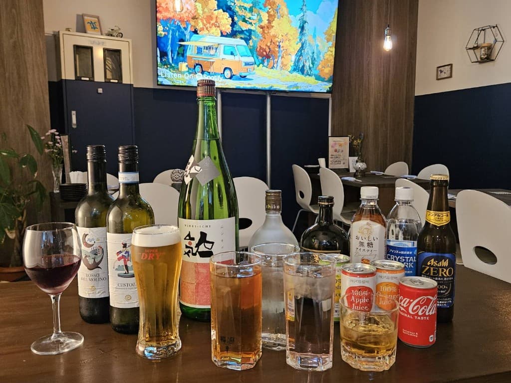 飲み放題のドリンクラインナップ